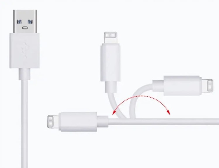 USB-A to lightning Cable 2m Braided cable ZC-1 - zdjęcie 2
